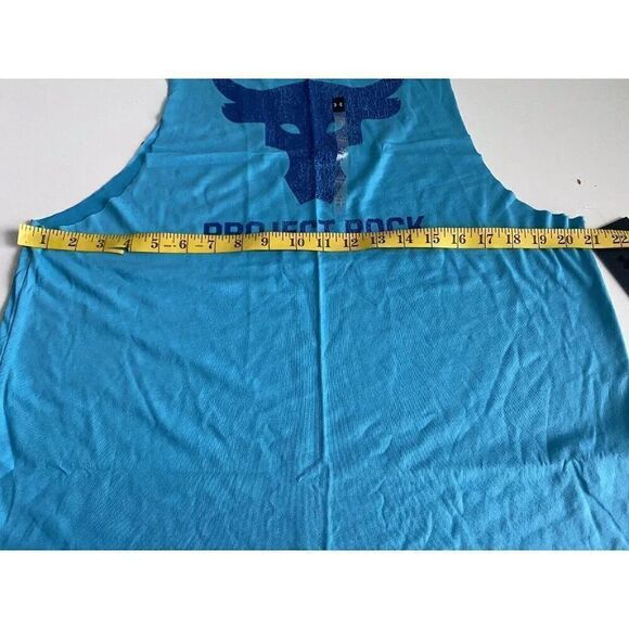 Under Armour UA Project Rock Brahma Bull Muscle Tank Top 1373787-433 Men's Sz L - Picture 5 of 10